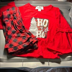 Red Holiday Ho, Ho, Ho Kids outfit
